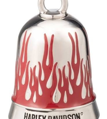 RB BRASS BLK FLAME BELL - SLV/RED