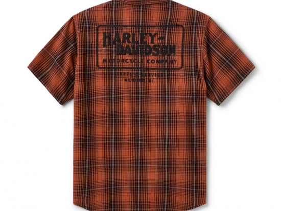 SHIRT-WOVEN,DARK GREY/BLACK PL