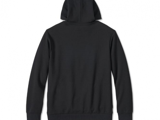 HOODIE-KNIT,BLACK