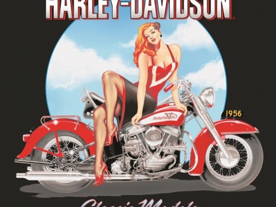 HD CLASSIC MODEL'S BABE TIN SIGN