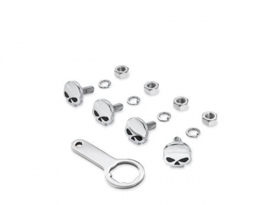 LICENSE PLATE BOLT KIT, SKULL