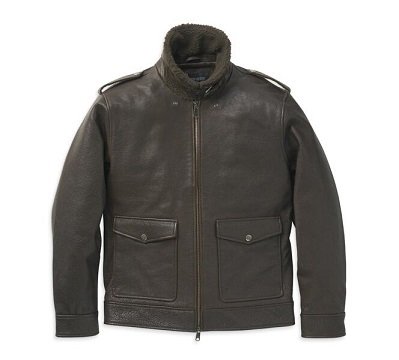 JACKET-CASUAL,LEATHER,BROWN