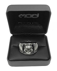 H-D STAINLESS STEEL SKULL CIGAR BAND