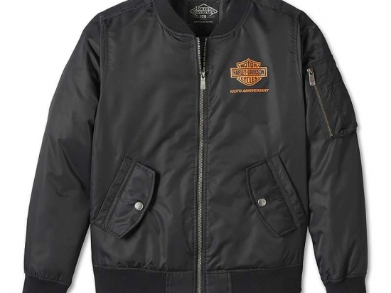 JACKET-120TH,BOMBER,WOVEN,BLAC