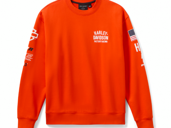 CREWNECK-KNIT,FACTORY RACING,ORANGE