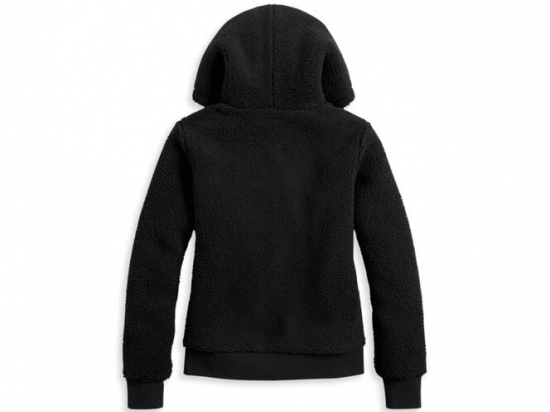 HOODIE-KNIT,BLACK