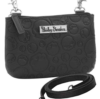 HIP BAG WITH SKULL EMBOSSED