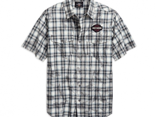 SHIRT-WINGED LOGO,S/S,WVN,PLD