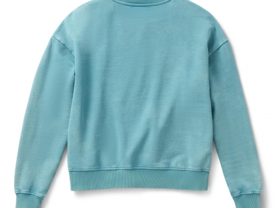 SWEATSHIRT-KNIT,TEAL BLUE