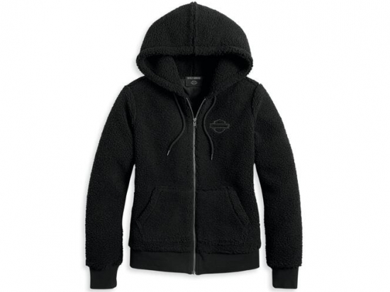 HOODIE-KNIT,BLACK