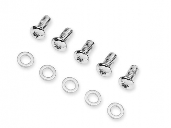 CHROME DERBY COVER SCREW KIT,