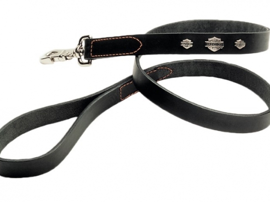 5/8" LEATHER LEAD BLK