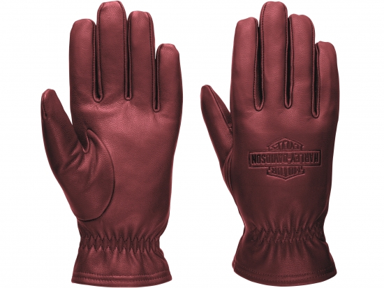 GLOVES-LEATHER,RED