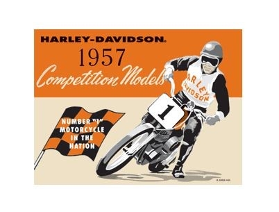 HD COMPETITION TIN SIGN
