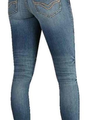 JEANS-SKINNY,LOW/RISE,MED.INDI