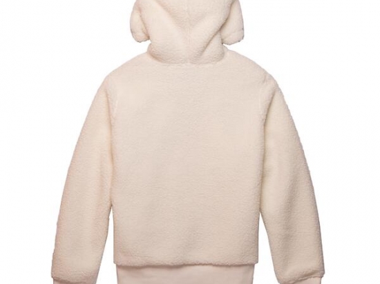 HOODIE-KNIT,OFF WHITE