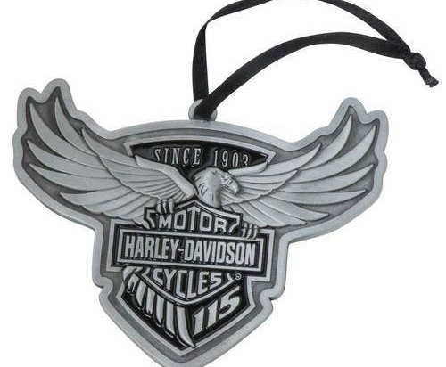 HD 115TH ANNIVERSARY ORNAMENT PEWTER