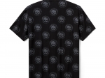 SHIRT-WOVEN,BLACK PRINT