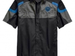 SHIRT-PERFORMANCE,S/S,WVN,CLRB