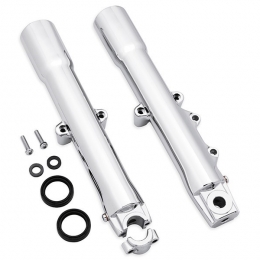 FORK SLIDERS KIT, CHRM, FLSTC/