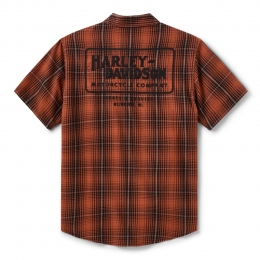 SHIRT-WOVEN,DARK GREY/BLACK PL