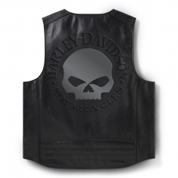 VEST-LEATHER,BLACK