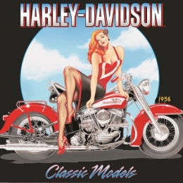 HD CLASSIC MODEL'S BABE TIN SIGN