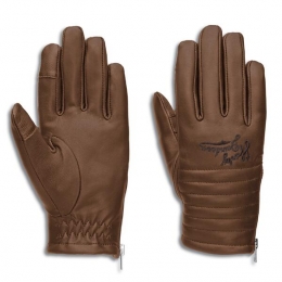 GLOVES-LEATHER,BROWN