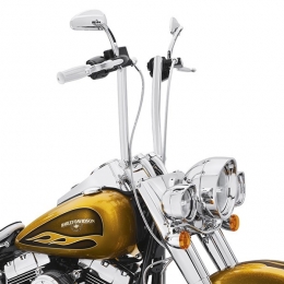 FAT CHIZELED HANDLEBAR, CHROME