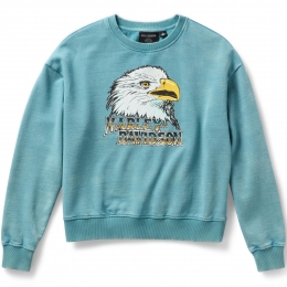 SWEATSHIRT-KNIT,TEAL BLUE