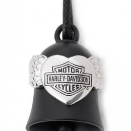 RB HEART WING BELL-BLK/SLV
