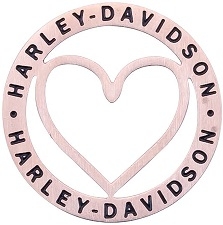 PINK OUTLINE HEART PLATE