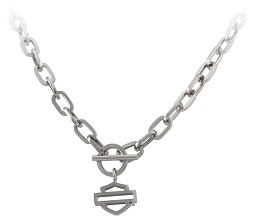 STAINLESS STEEL b&S TOGGLE NECKLACE