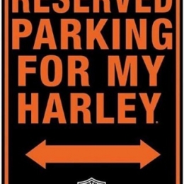 HD RESERVED HARLEY PARKING MAGNEET