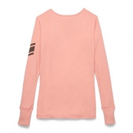 HENLEY-KNIT,PINK