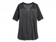 TOP-GMIC,MESH LACE,HENLEY,EBS,