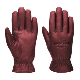GLOVES-LEATHER,RED