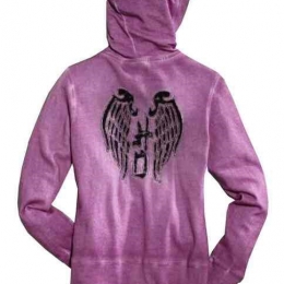 HOODIE-LACE WING,VOILET PROMO