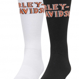 2 PK HARLEY-DAVIDSON MID CALF/BLACK/WHITE MAAT: 37-40
